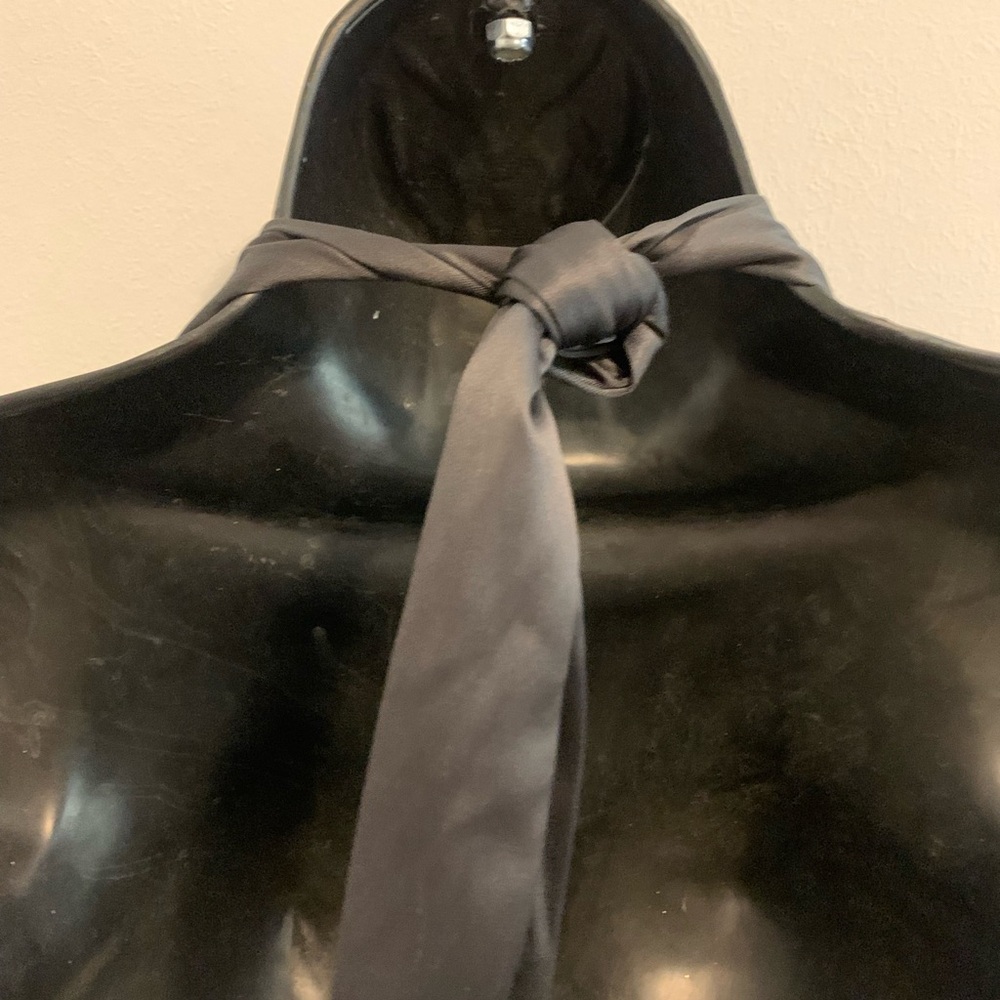 Vintage 90s Classic Le Chateau Sleek Black Cocktail Dress - Picture 7 of 16